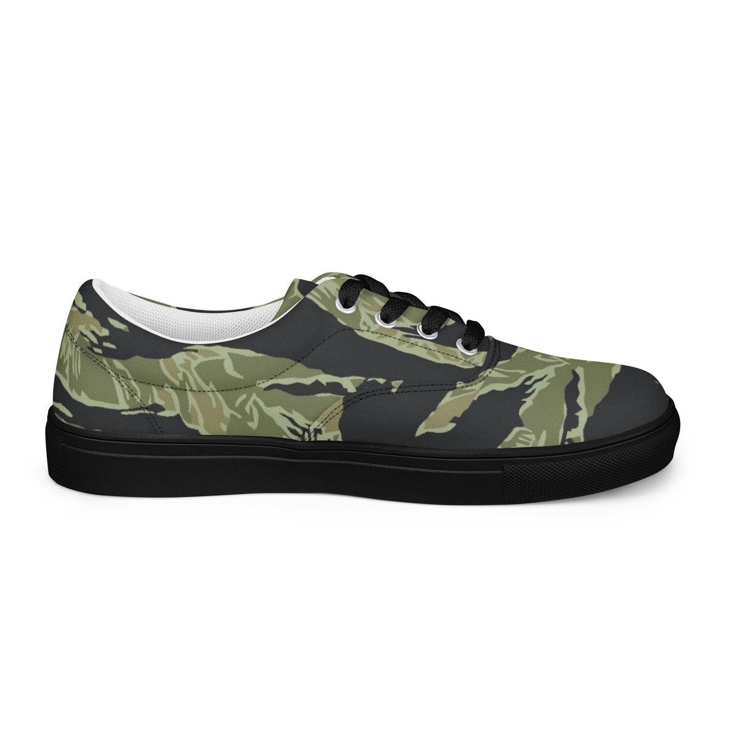 South Vietnamese Sea Wave Tiger Stripe CAMO Mens Lace-Up Canvas Shoes - Lace-up