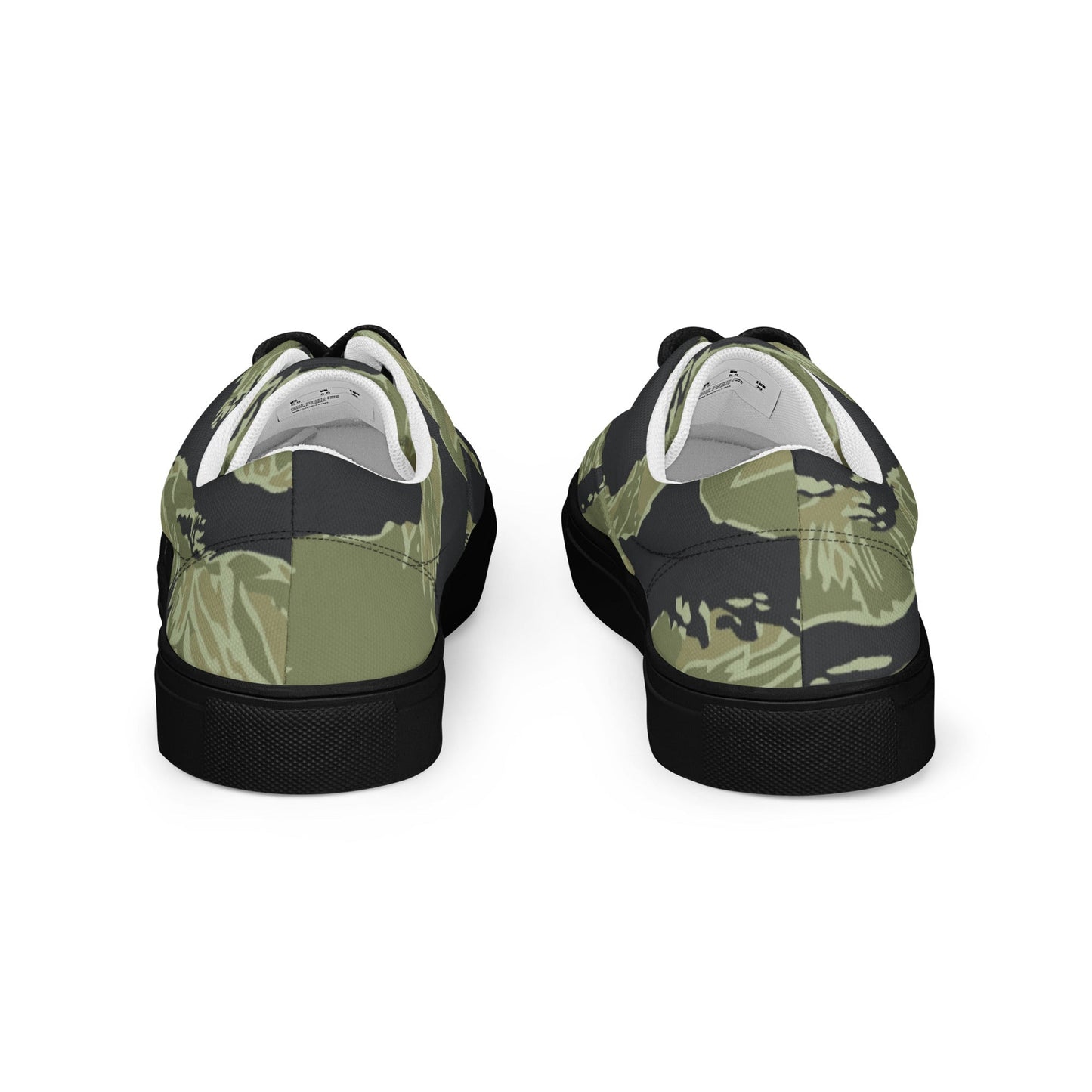 South Vietnamese Sea Wave Tiger Stripe CAMO Mens Lace-Up Canvas Shoes - Lace-up