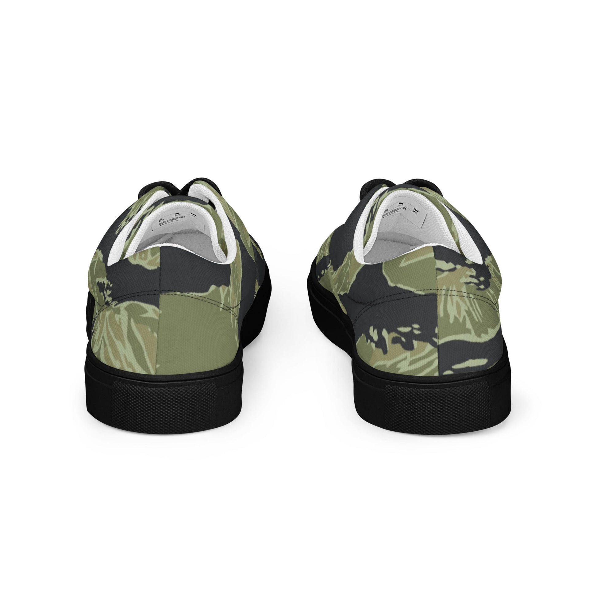 South Vietnamese Sea Wave Tiger Stripe CAMO Mens Lace-Up Canvas Shoes - Lace-up