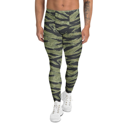 South Vietnamese Sea Wave Tiger Stripe CAMO Mens Leggings - XS