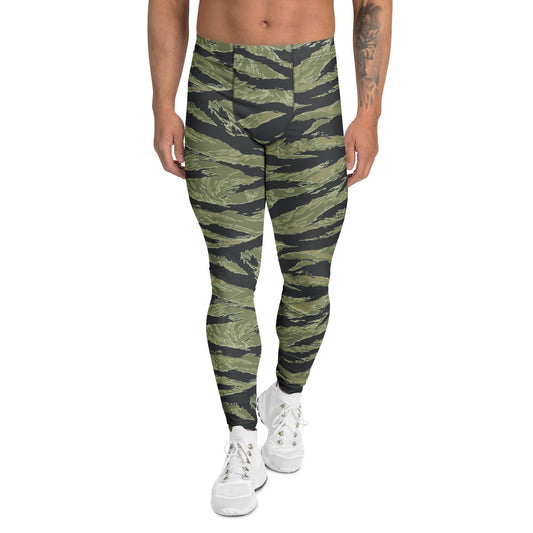 South Vietnamese Sea Wave Tiger Stripe CAMO Mens Leggings - XS