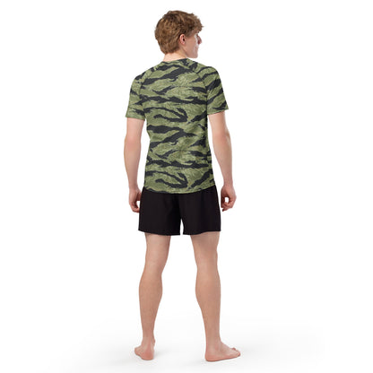South Vietnamese Sea Wave Tiger Stripe CAMO men’s rash guard