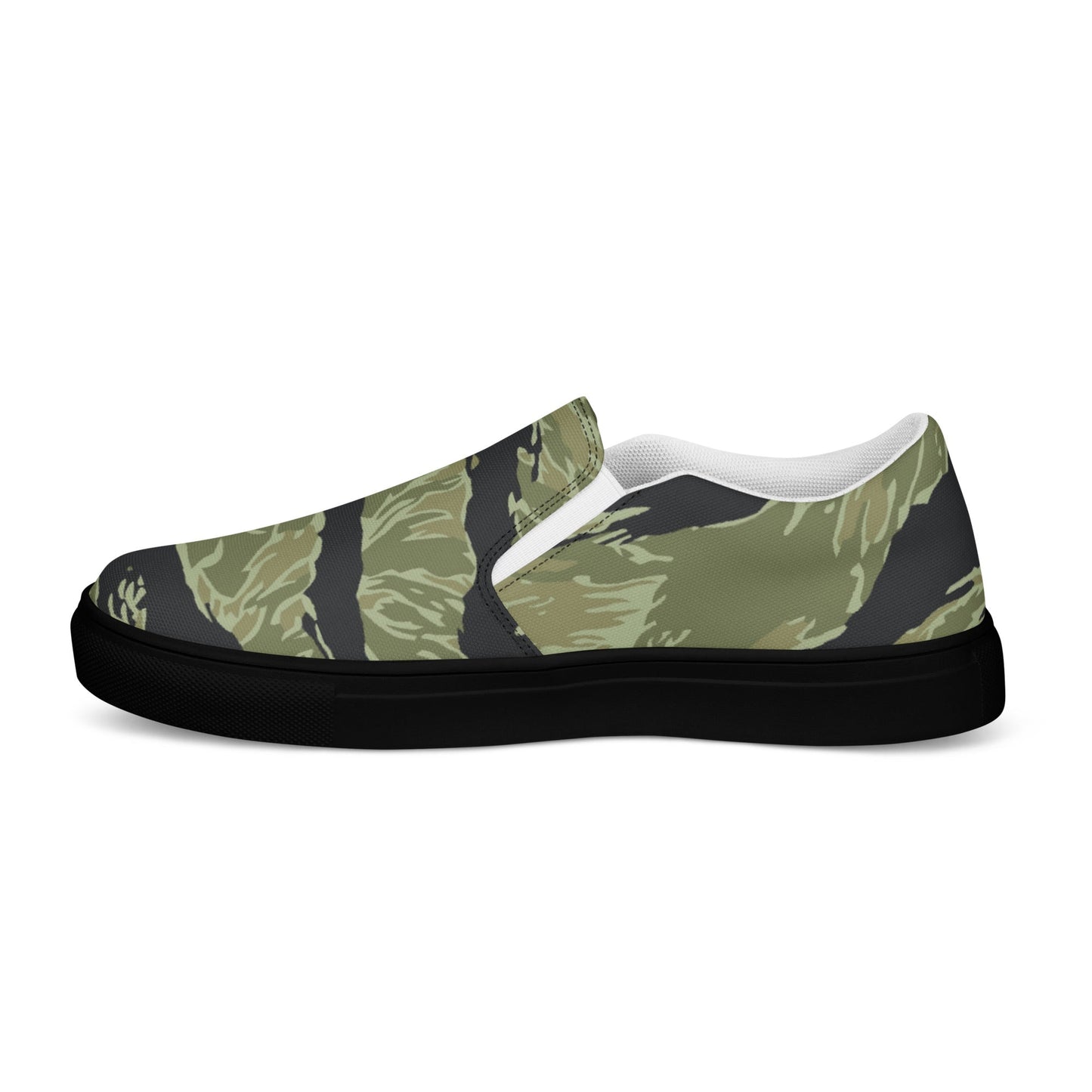 South Vietnamese Sea Wave Tiger Stripe CAMO Mens Slip-On Canvas Shoes