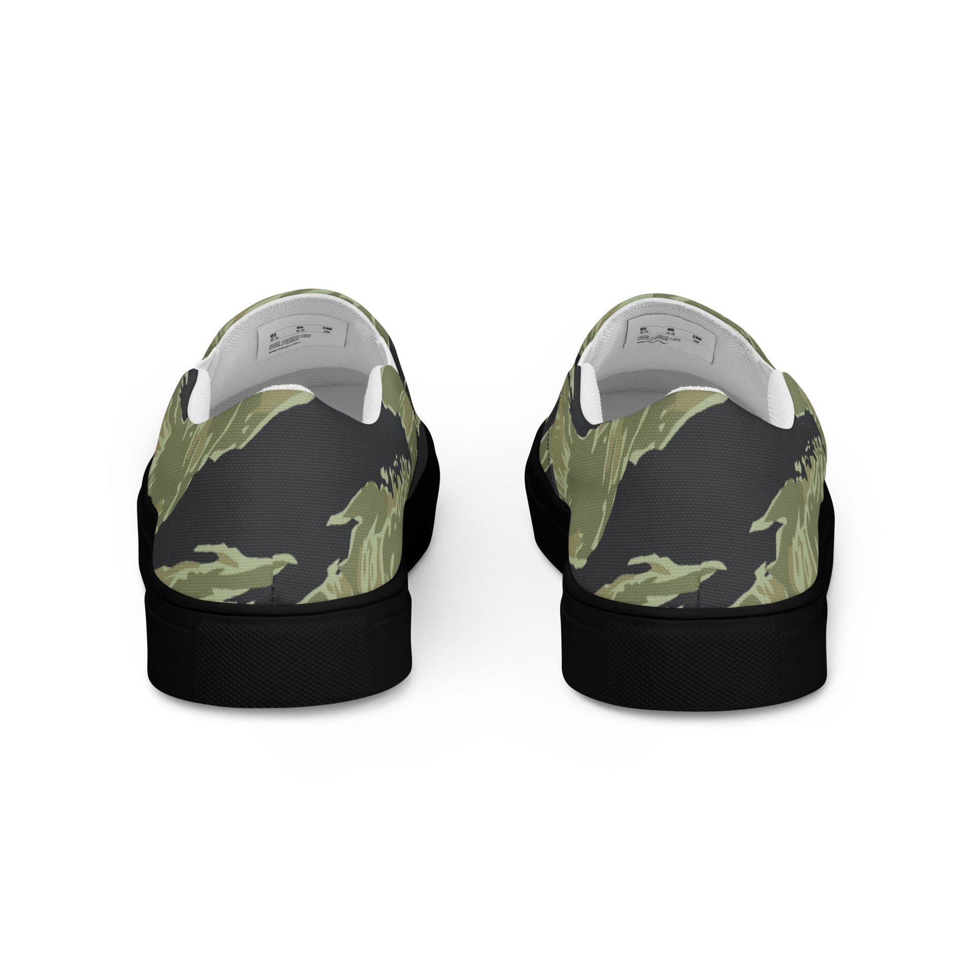 South Vietnamese Sea Wave Tiger Stripe CAMO Mens Slip-On Canvas Shoes