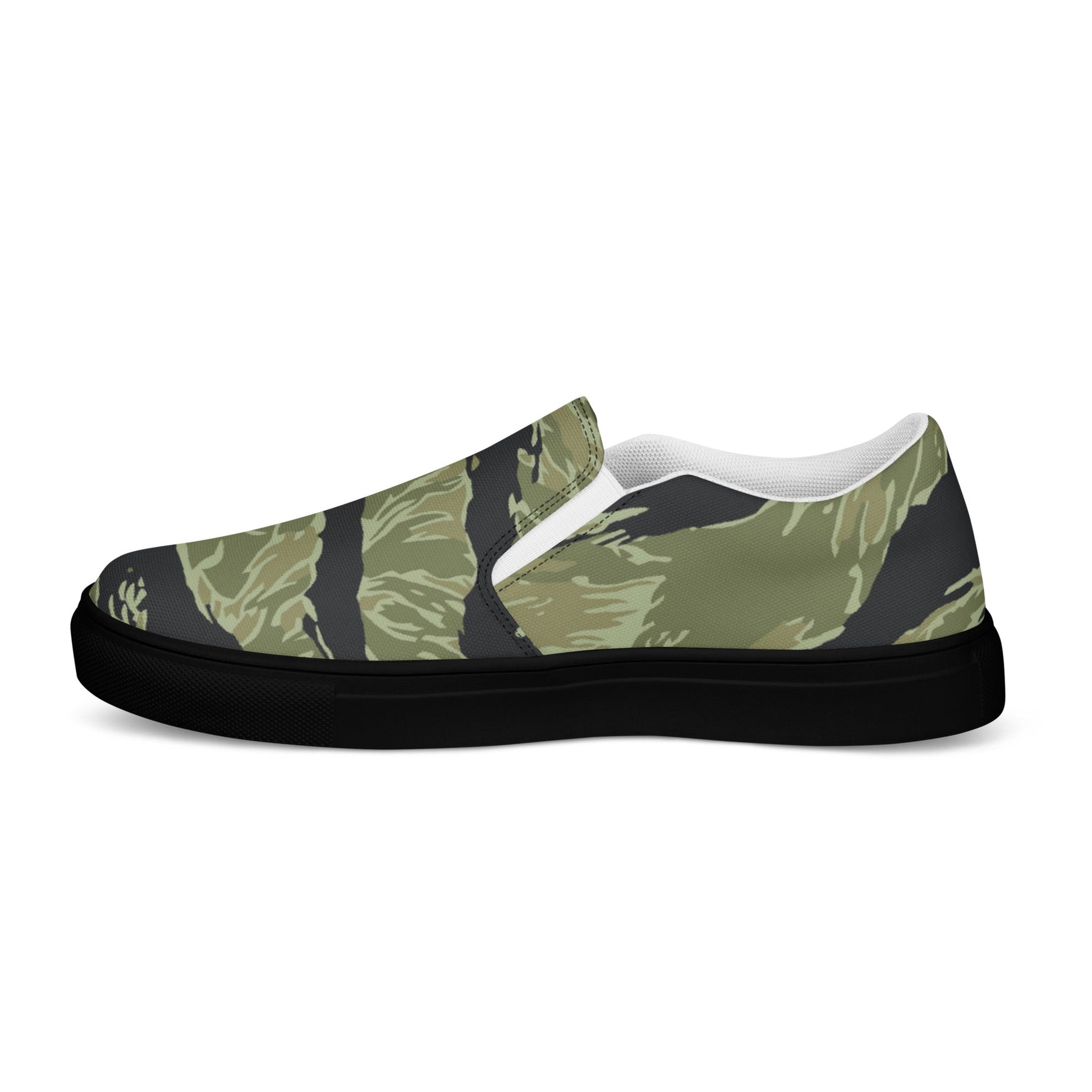 South Vietnamese Sea Wave Tiger Stripe CAMO Mens Slip-On Canvas Shoes