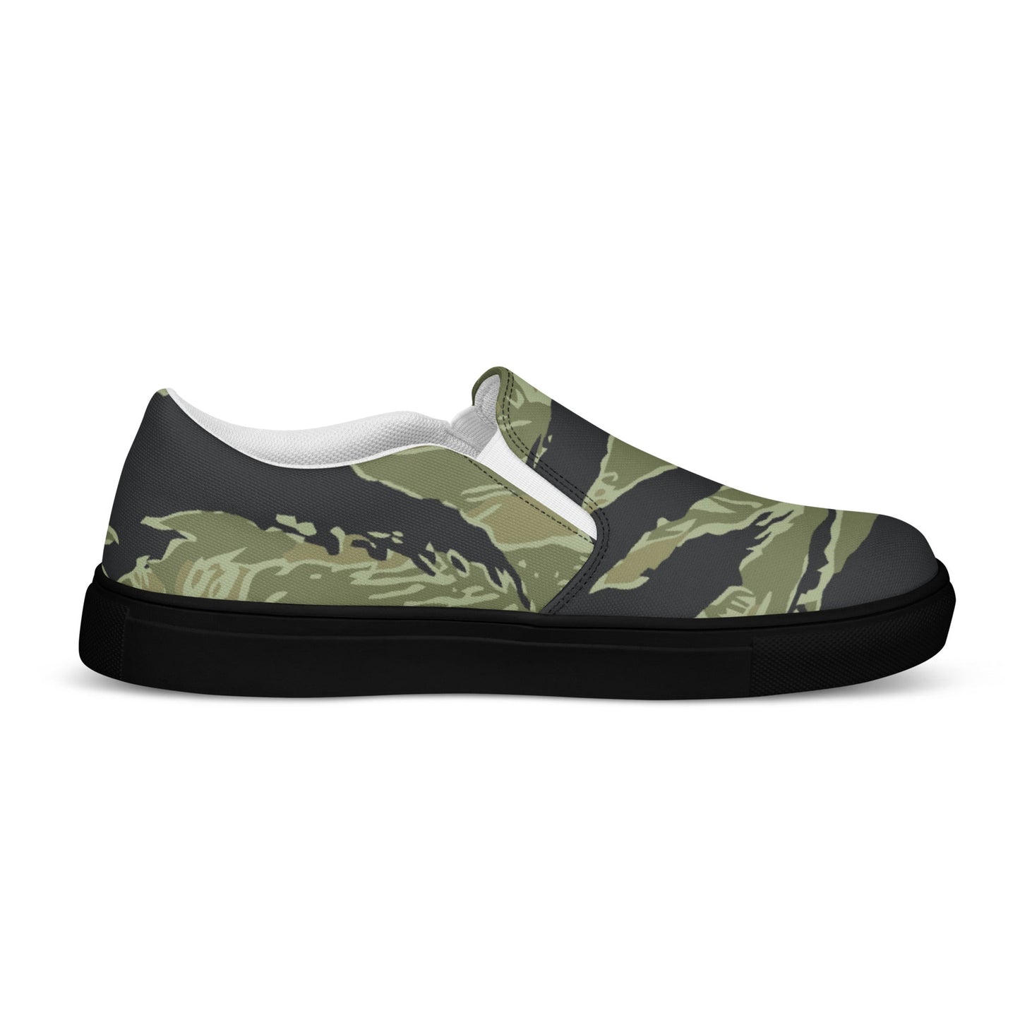 South Vietnamese Sea Wave Tiger Stripe CAMO Mens Slip-On Canvas Shoes