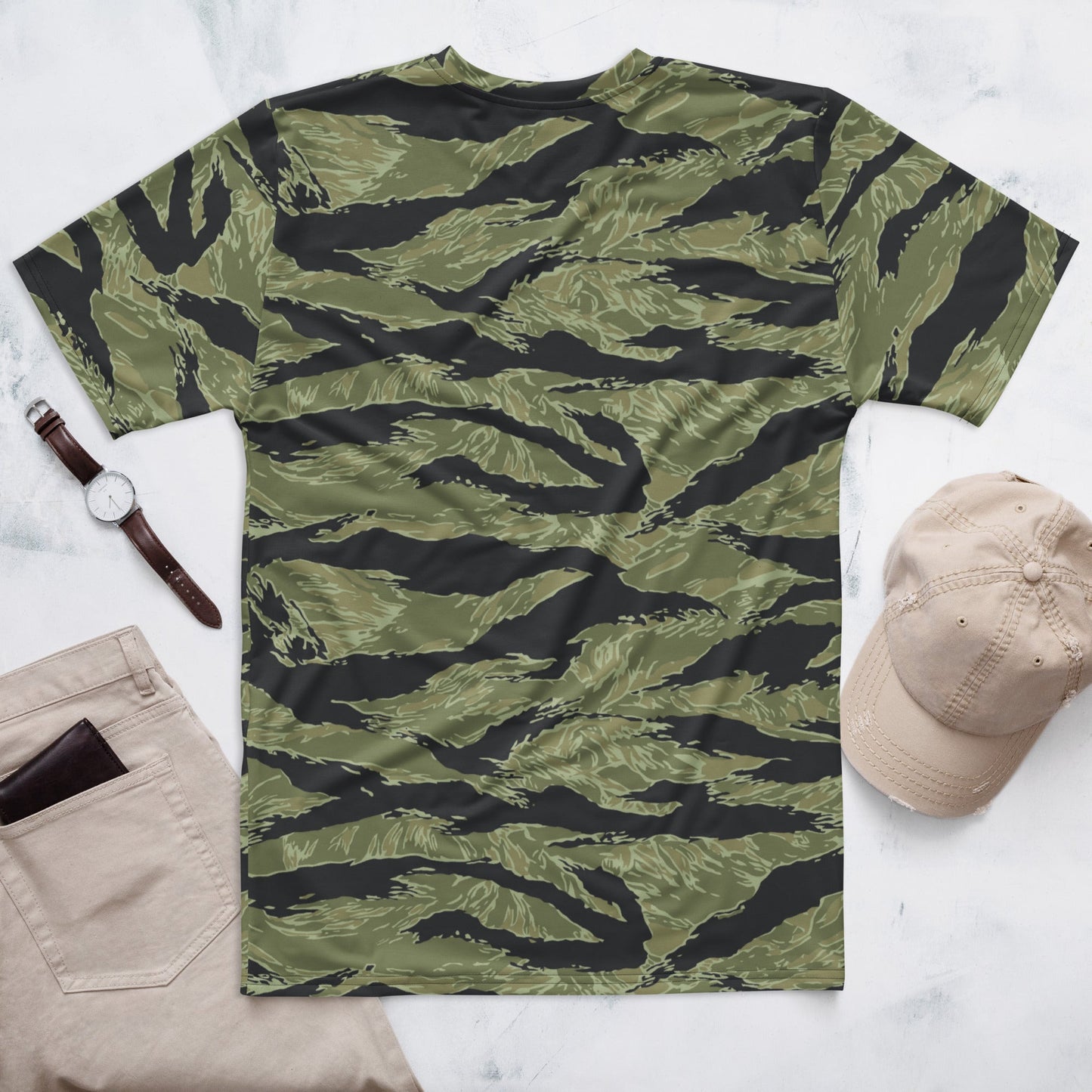 South Vietnamese Sea Wave Tiger Stripe CAMO Mens T-Shirt
