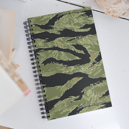 South Vietnamese Sea Wave Tiger Stripe CAMO Spiral Notebook