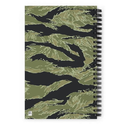 South Vietnamese Sea Wave Tiger Stripe CAMO Spiral Notebook
