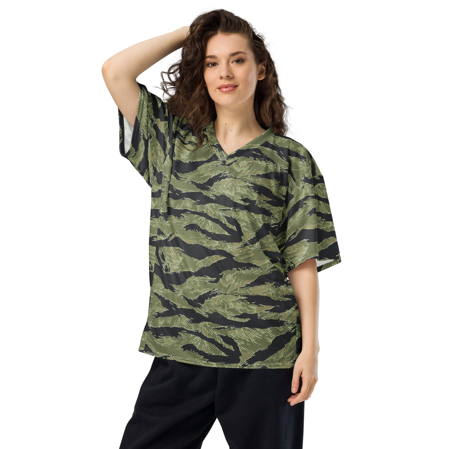 South Vietnamese Sea Wave Tiger Stripe CAMO Unisex American Football Jersey
