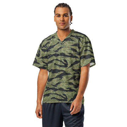 South Vietnamese Sea Wave Tiger Stripe CAMO Unisex American Football Jersey