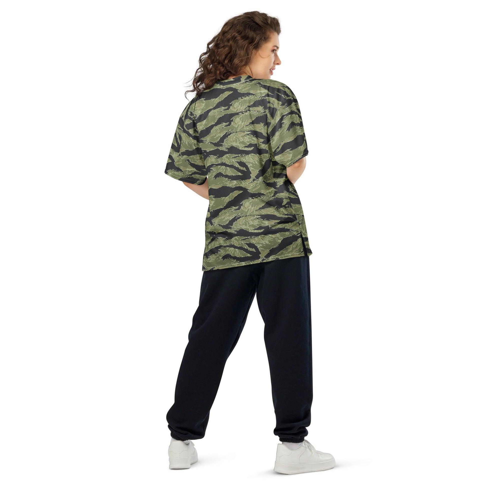 South Vietnamese Sea Wave Tiger Stripe CAMO Unisex American Football Jersey