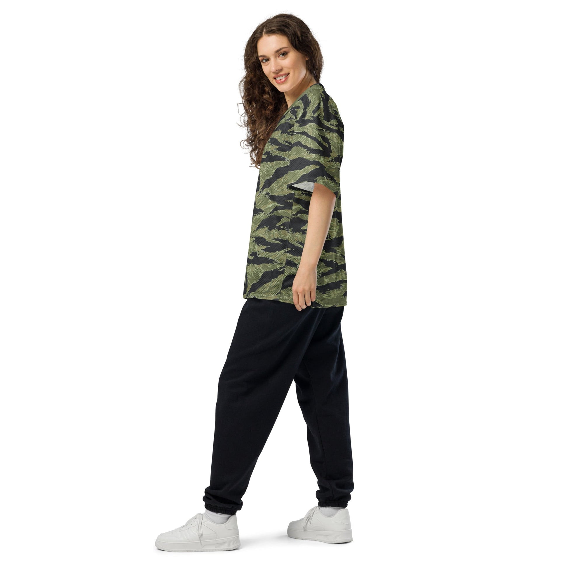 South Vietnamese Sea Wave Tiger Stripe CAMO Unisex American Football Jersey
