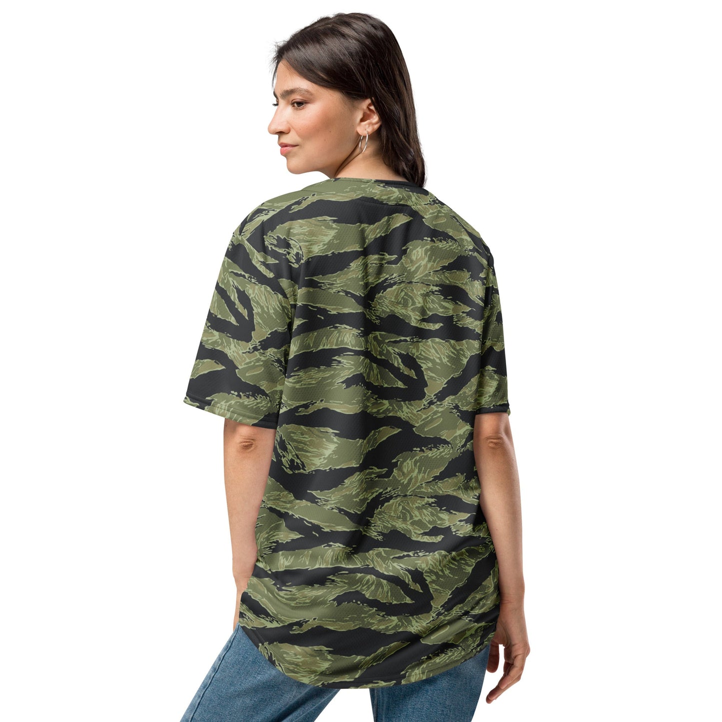 South Vietnamese Sea Wave Tiger Stripe CAMO Unisex Baseball Jersey