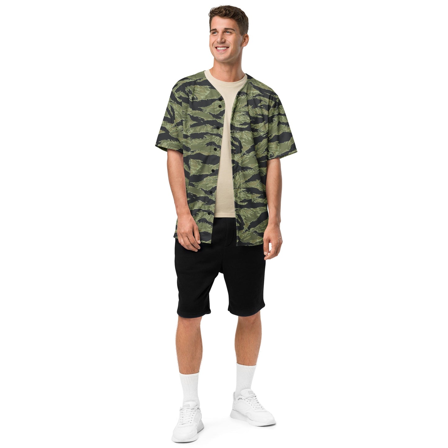 South Vietnamese Sea Wave Tiger Stripe CAMO Unisex Baseball Jersey