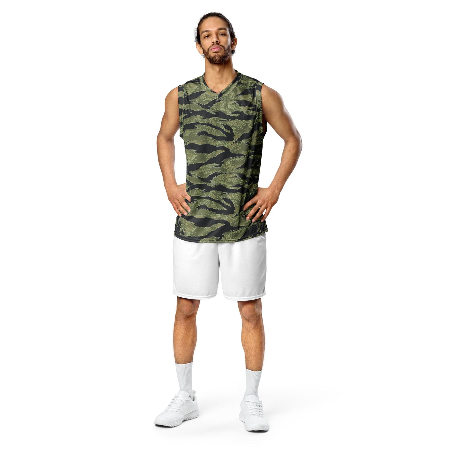 South Vietnamese Sea Wave Tiger Stripe CAMO Unisex Basketball Jersey