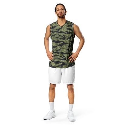 South Vietnamese Sea Wave Tiger Stripe CAMO Unisex Basketball Jersey
