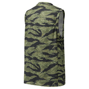 Tiger Stripe Sea Wave CAMO Unisex Basketball Jersey