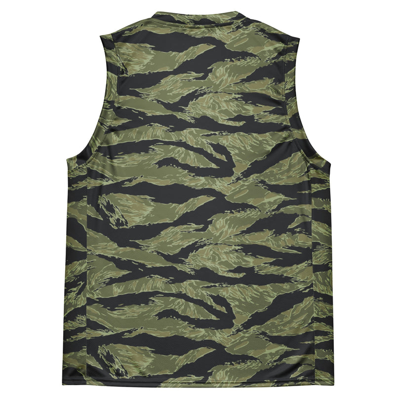 Tiger Stripe Sea Wave CAMO Unisex Basketball Jersey