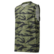 Tiger Stripe Sea Wave CAMO Unisex Basketball Jersey