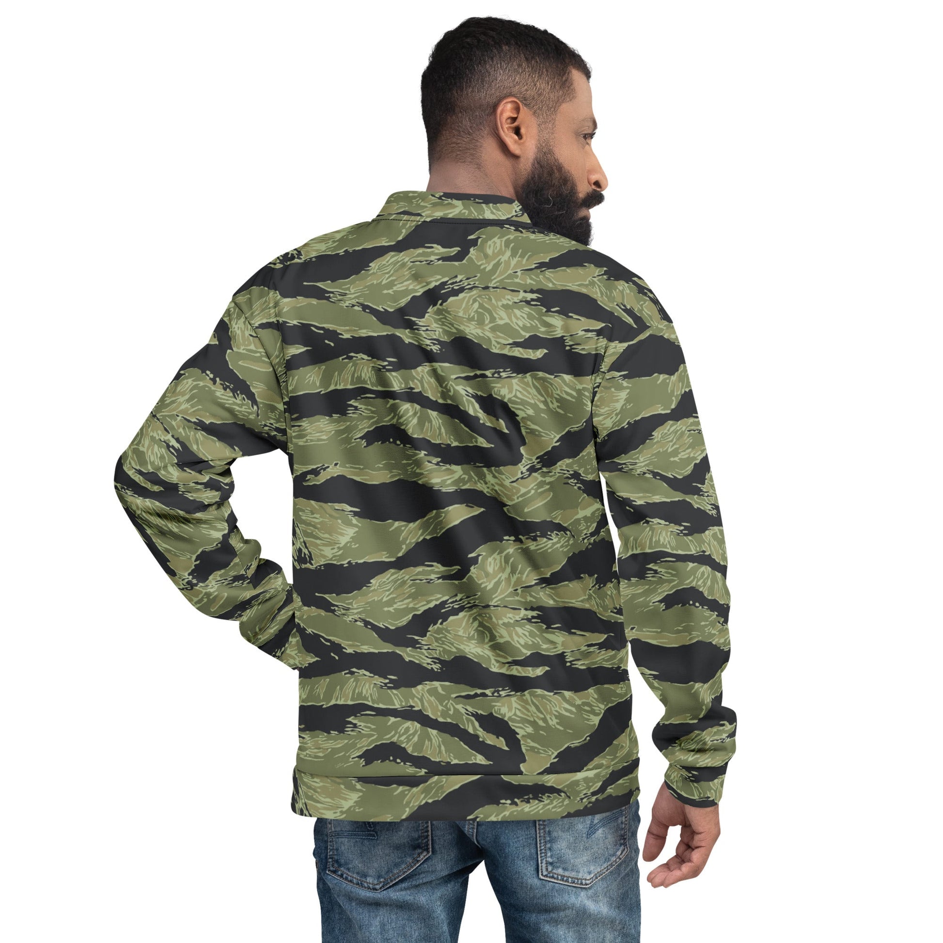 South Vietnamese Sea Wave Tiger Stripe CAMO Unisex Bomber Jacket