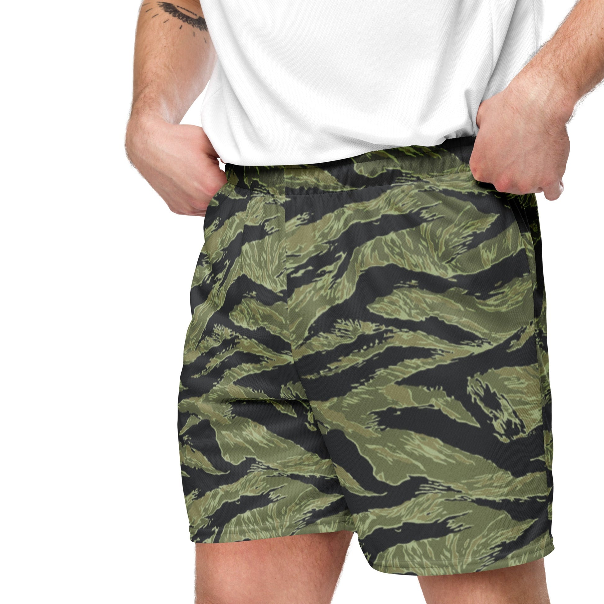 South Vietnamese Sea Wave Tiger Stripe CAMO Unisex Mesh Shorts