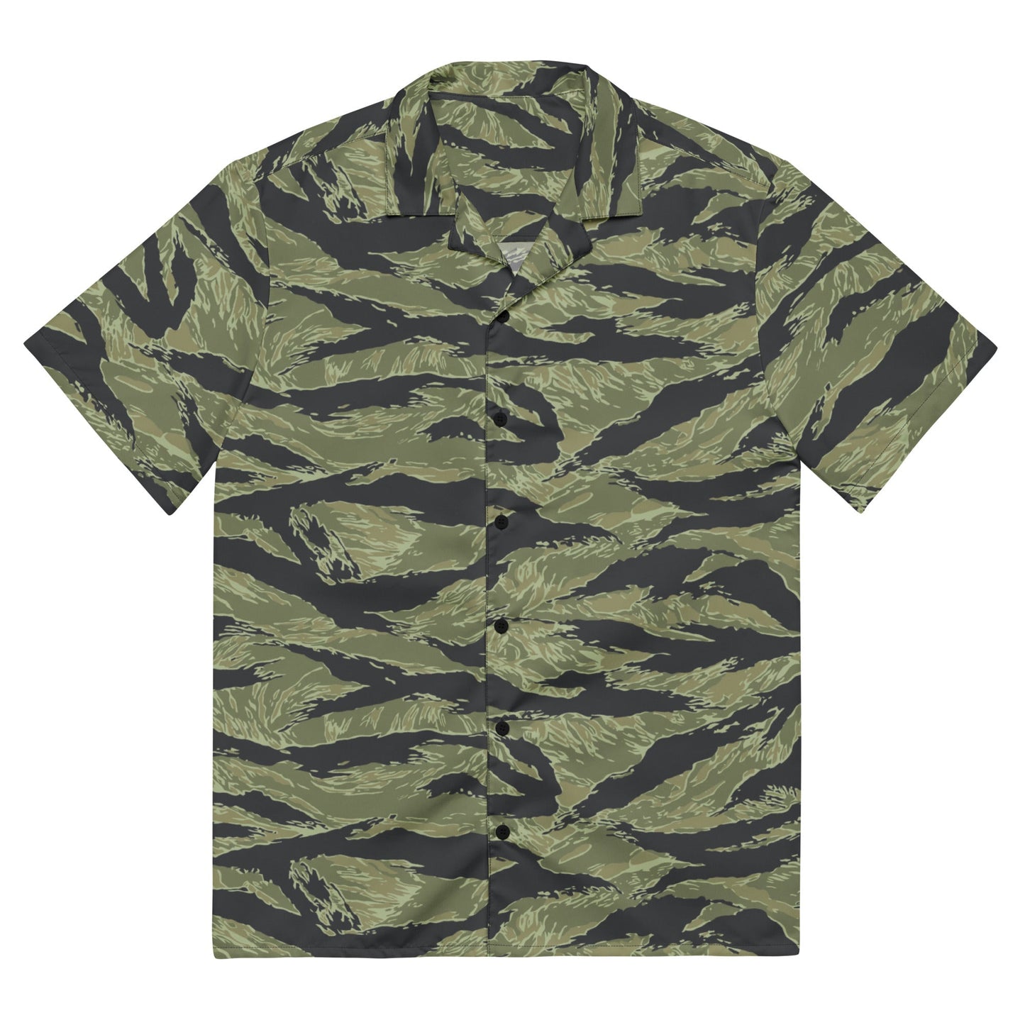 South Vietnamese Sea Wave Tiger Stripe CAMO Unisex Short-Sleeve Button Shirt