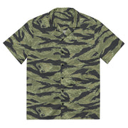 Tiger Stripe Sea Wave CAMO Unisex Short-Sleeve Button Shirt - Button-Up