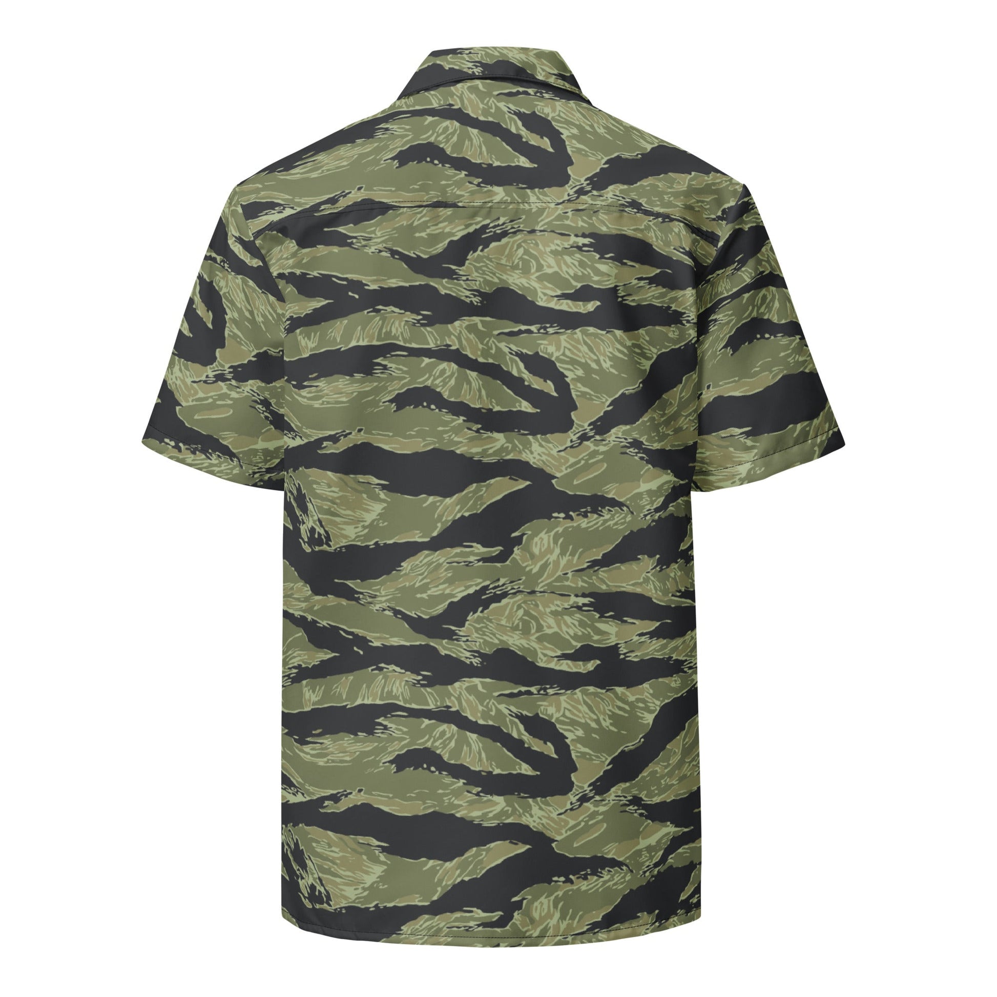South Vietnamese Sea Wave Tiger Stripe CAMO Unisex Short-Sleeve Button Shirt