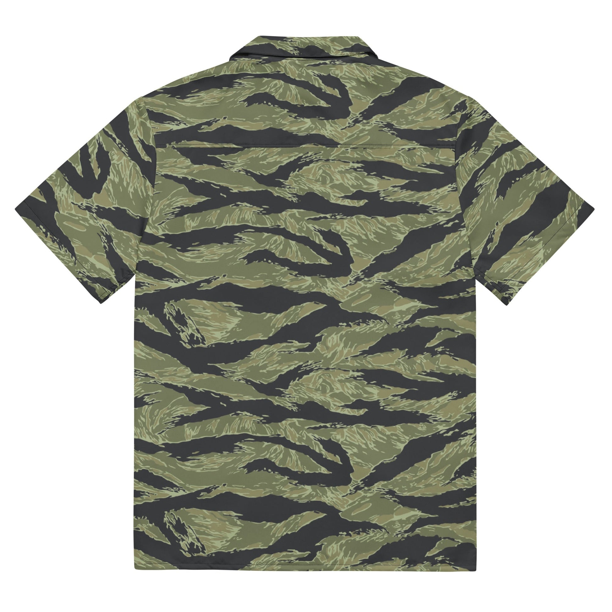 South Vietnamese Sea Wave Tiger Stripe CAMO Unisex Short-Sleeve Button Shirt