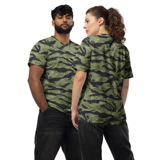 South Vietnamese Sea Wave Tiger Stripe CAMO Unisex Sports Jersey - 2XS