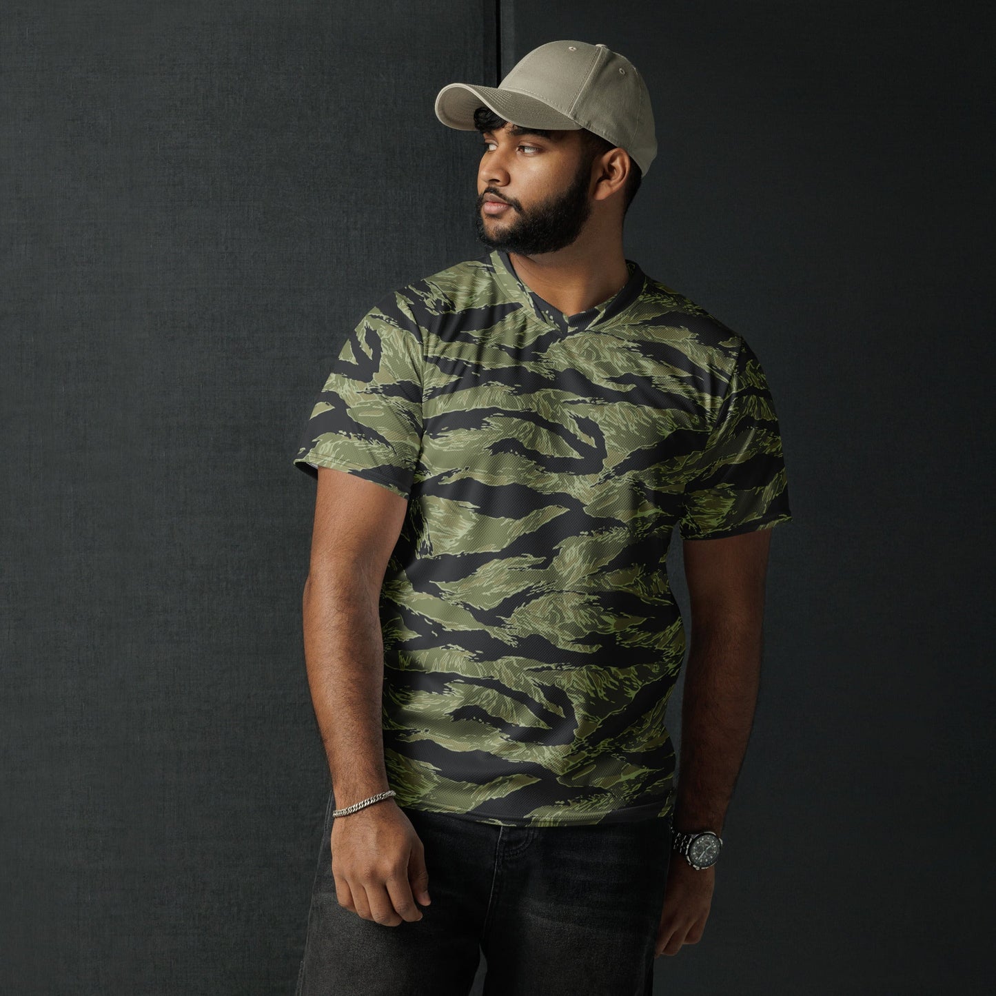 South Vietnamese Sea Wave Tiger Stripe CAMO Unisex Sports Jersey