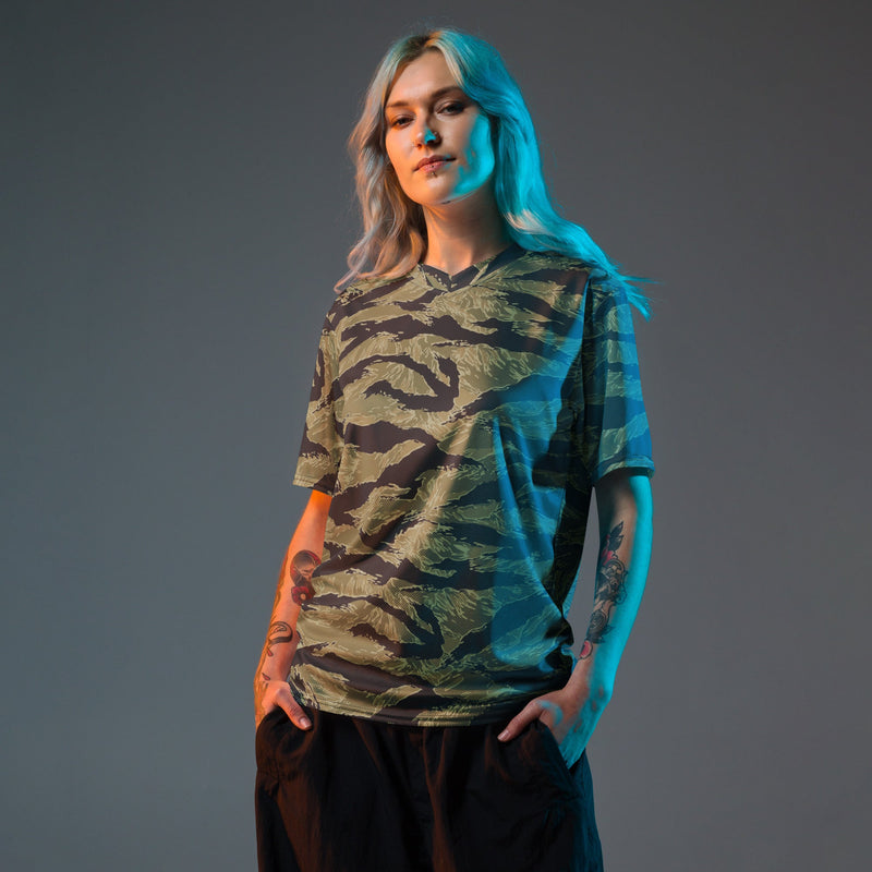 Tiger Stripe Sea Wave CAMO Unisex Sports Jersey