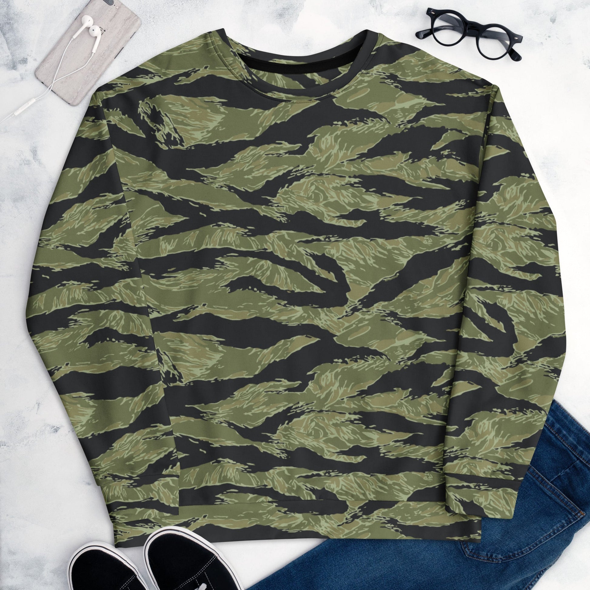 South Vietnamese Sea Wave Tiger Stripe CAMO Unisex Sweatshirt