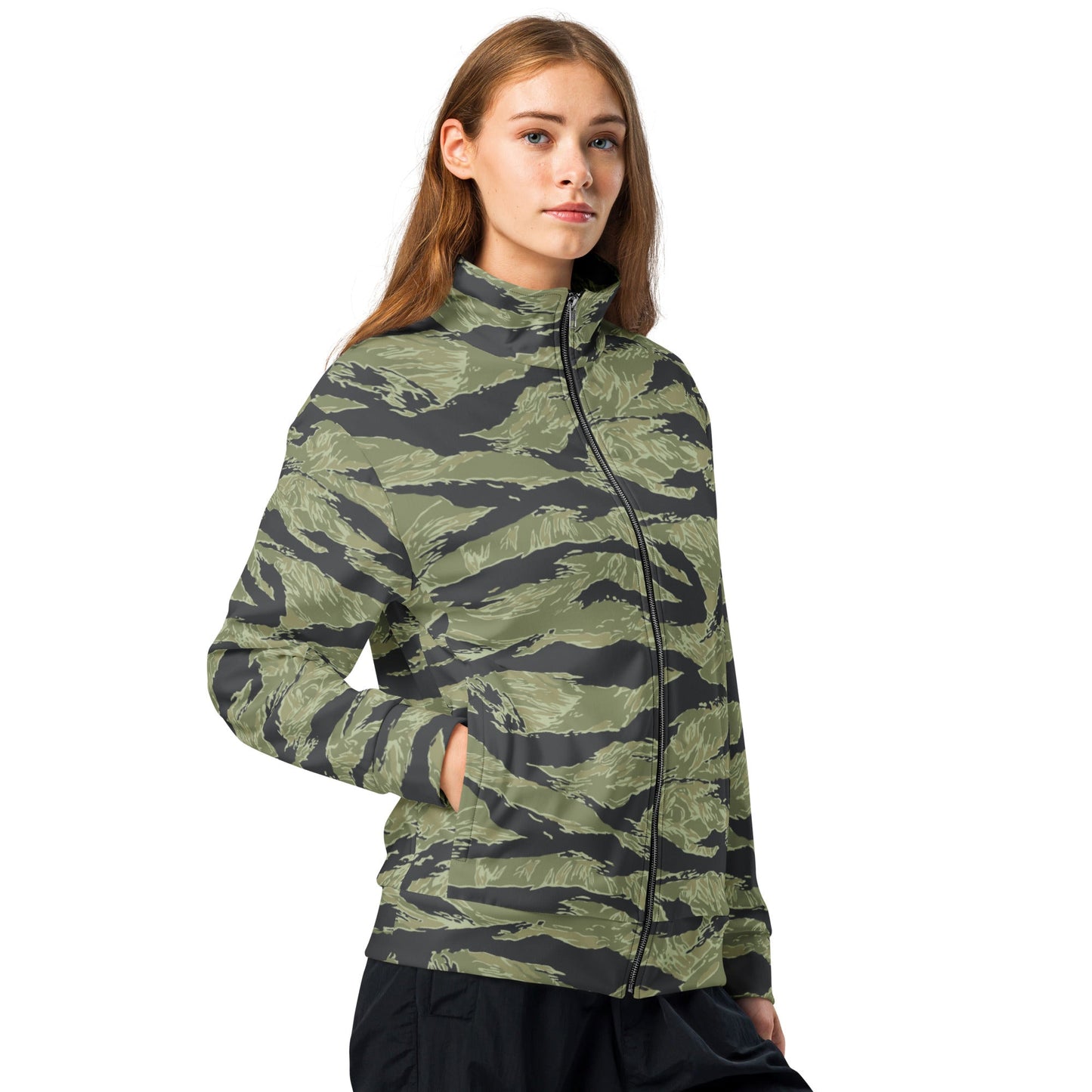 South Vietnamese Sea Wave Tiger Stripe CAMO Unisex Track Jacket