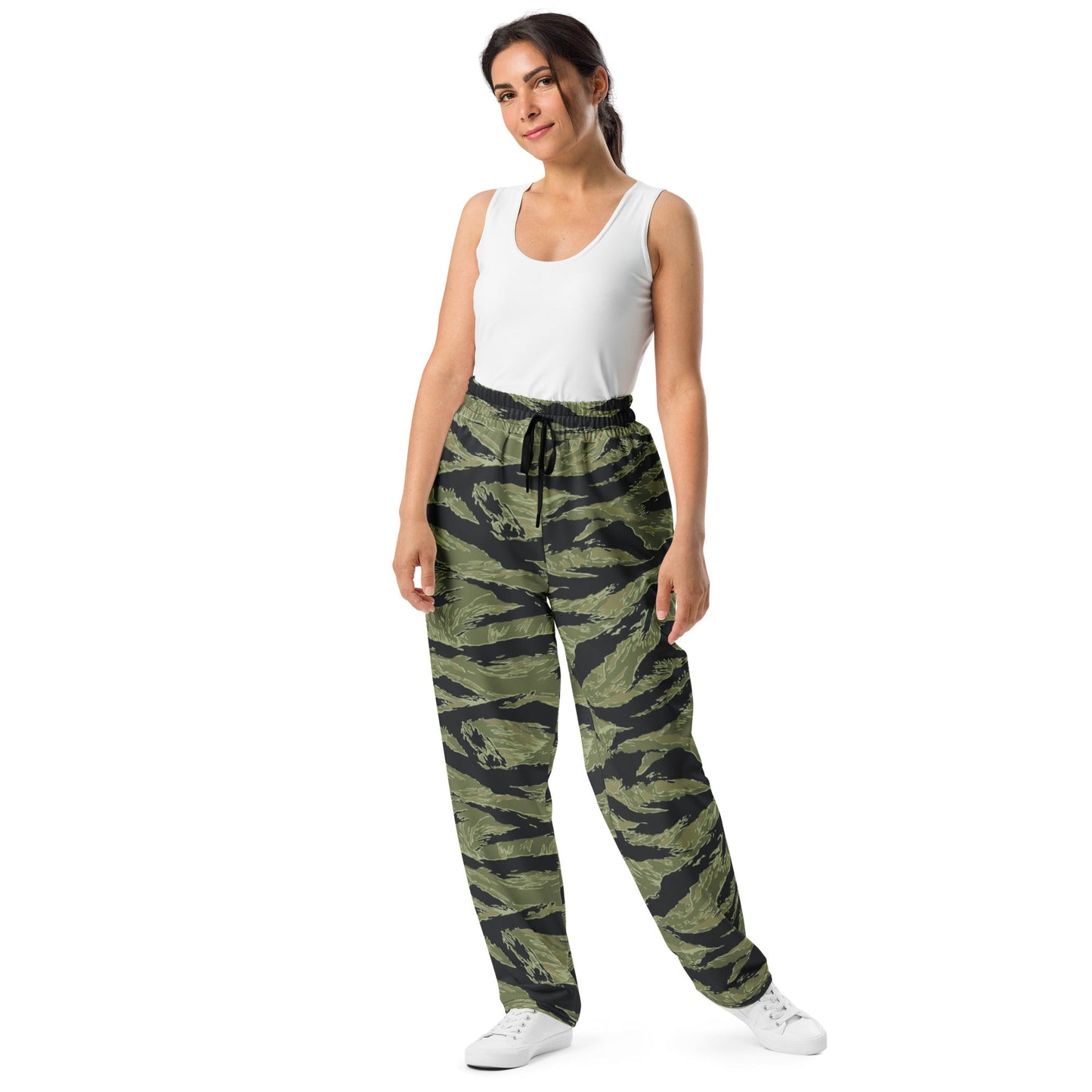 South Vietnamese Sea Wave Tiger Stripe CAMO Unisex Wide-Leg Joggers