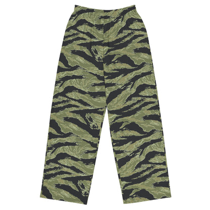 South Vietnamese Sea Wave Tiger Stripe CAMO Unisex Wide-Leg Leisure Pants - 2XS