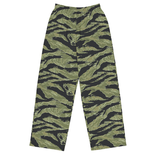 South Vietnamese Sea Wave Tiger Stripe CAMO Unisex Wide-Leg Leisure Pants - 2XS
