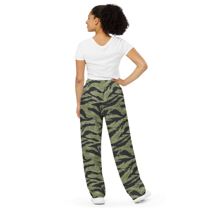 South Vietnamese Sea Wave Tiger Stripe CAMO Unisex Wide-Leg Leisure Pants