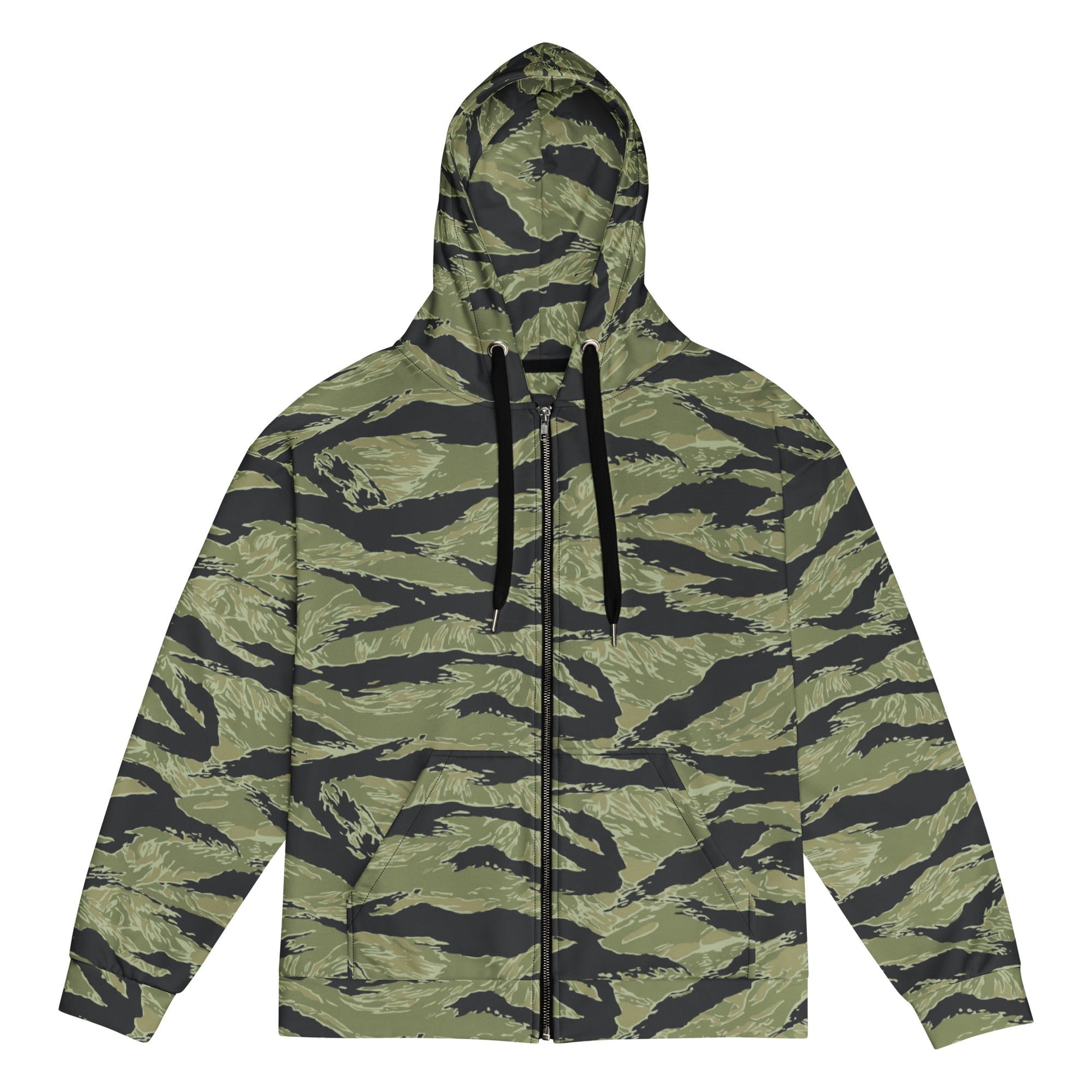 South Vietnamese Sea Wave Tiger Stripe CAMO Unisex Zip Hoodie - 2XS