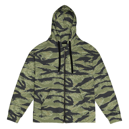 South Vietnamese Sea Wave Tiger Stripe CAMO Unisex Zip Hoodie - 2XS