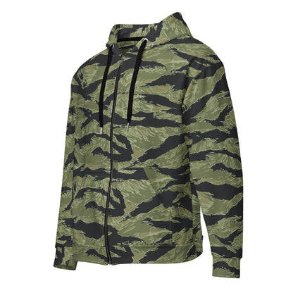South Vietnamese Sea Wave Tiger Stripe CAMO Unisex Zip Hoodie