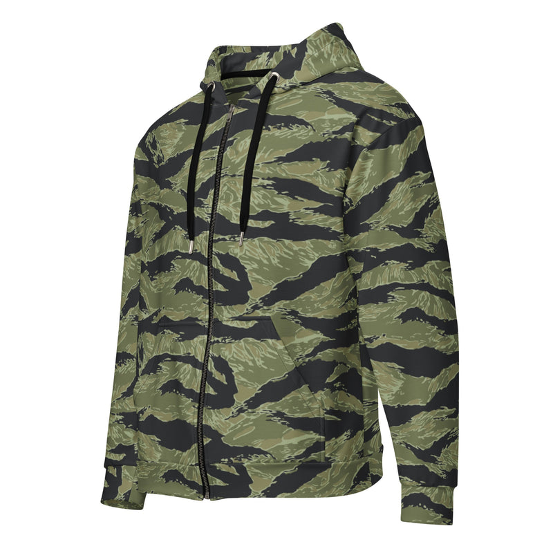 Tiger Stripe Sea Wave CAMO Unisex Zip Hoodie