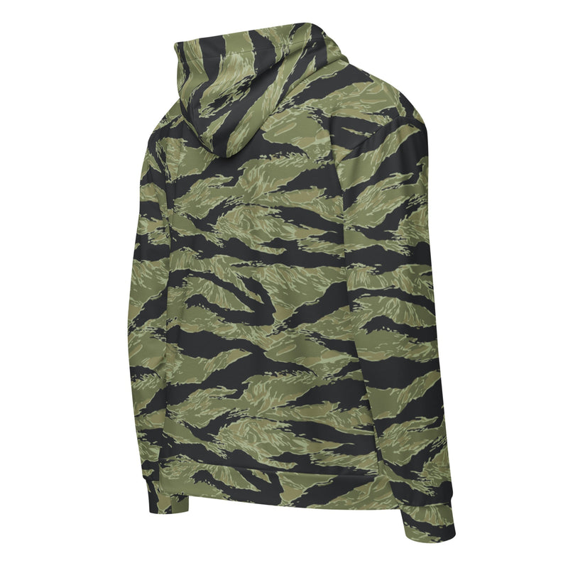 Tiger Stripe Sea Wave CAMO Unisex Zip Hoodie