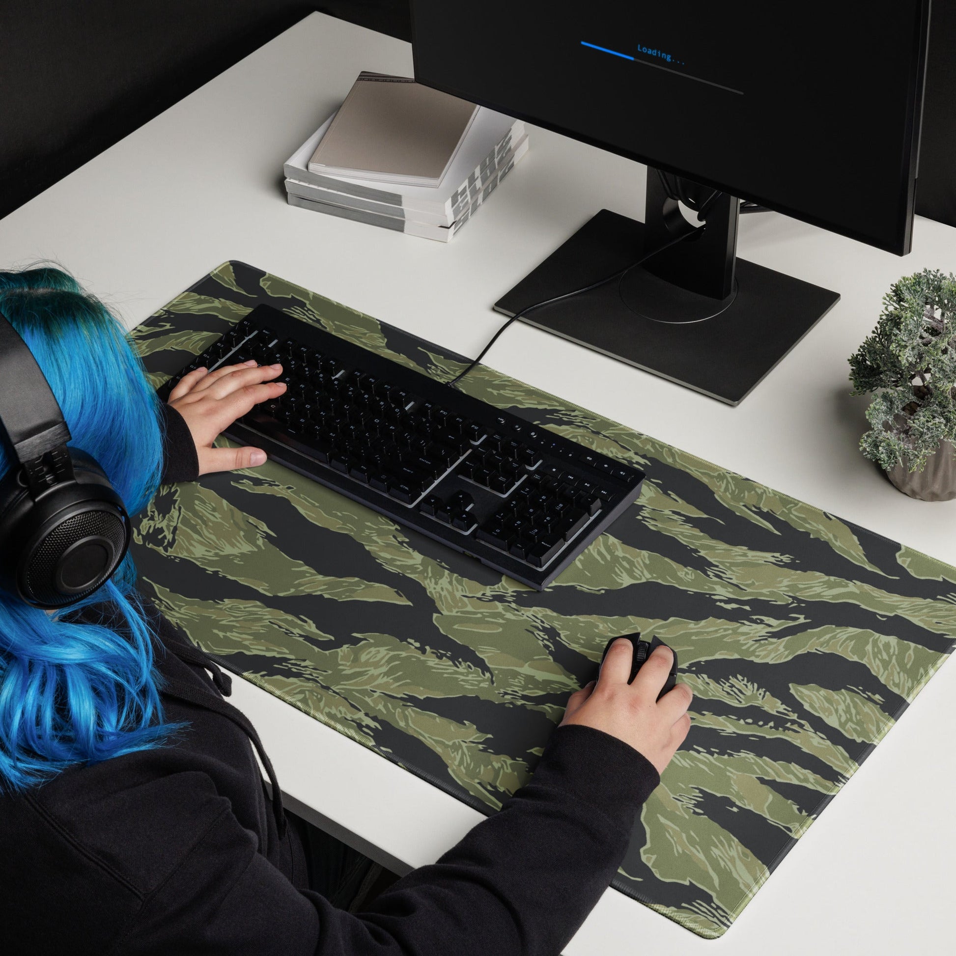South Vietnamese Sea Wave Tiger Stripe CAMO Universal Large Desk Pad
