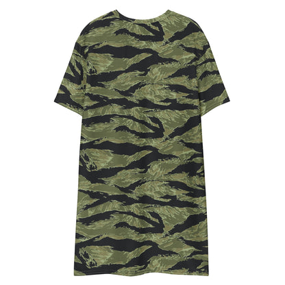 South Vietnamese Sea Wave Tiger Stripe CAMO Womens T-Shirt Dress