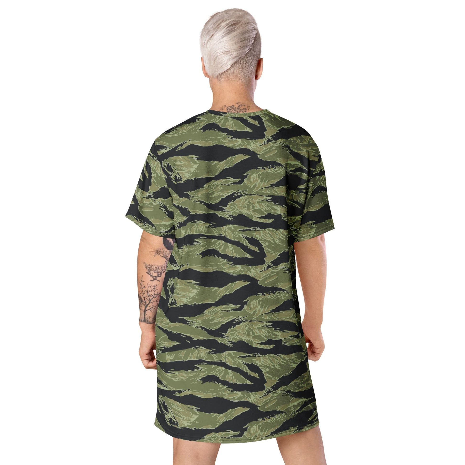 South Vietnamese Sea Wave Tiger Stripe CAMO Womens T-Shirt Dress