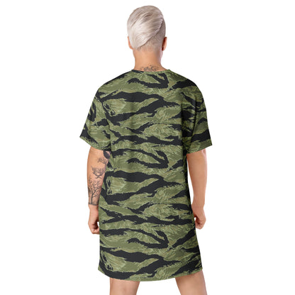 South Vietnamese Sea Wave Tiger Stripe CAMO Womens T-Shirt Dress