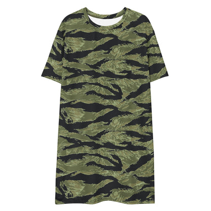 South Vietnamese Sea Wave Tiger Stripe CAMO Womens T-Shirt Dress
