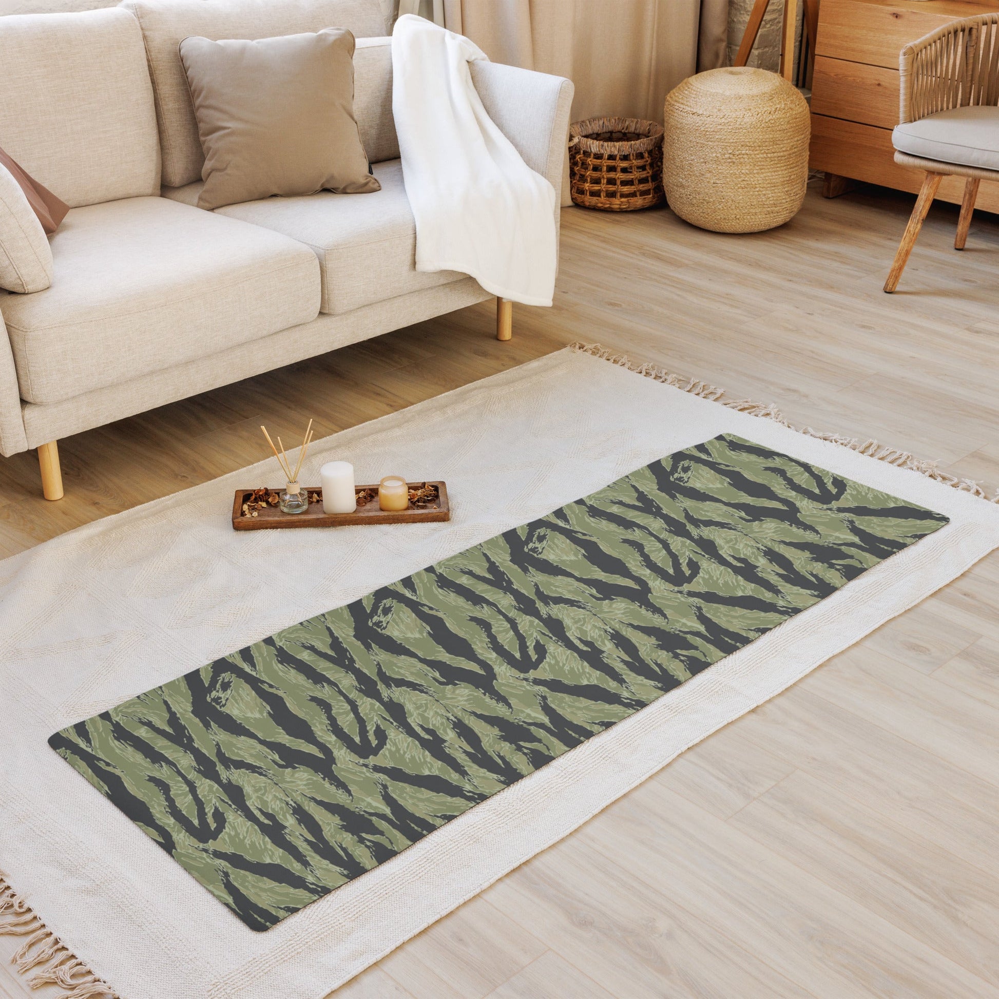 South Vietnamese Sea Wave Tiger Stripe CAMO Yoga Mat